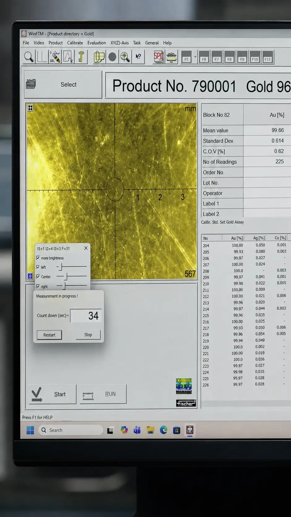 Fire assay & XRF